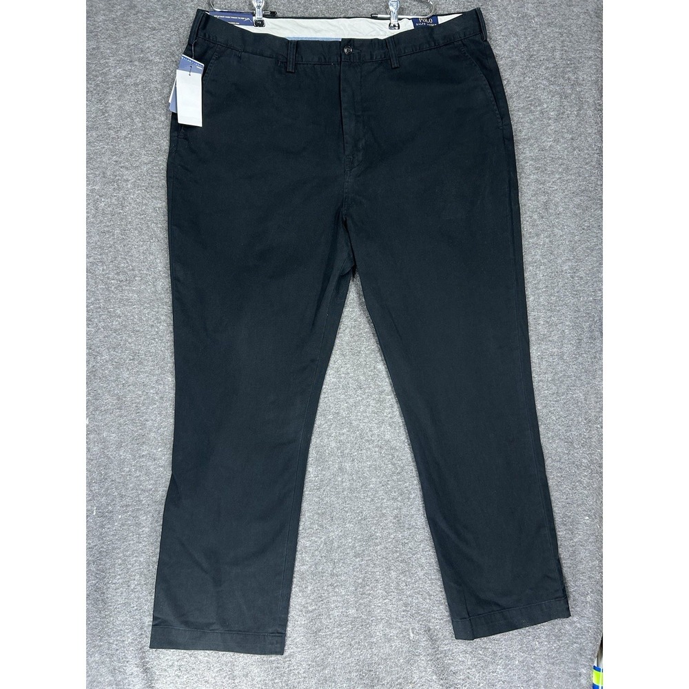 Polo Ralph Lauren Classic Fit Chinos Pants Mens 42x32 Black Preppy NWT